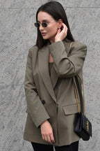 Double Breasted Casual Blazer