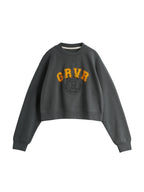 Contrast Color Letter Print Oversized Hoodie