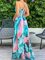 Floral Print Bohemia Camisoles Maxi Dresses