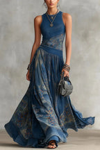 Maya Bohemian Asymmetric Drop-Waist Dress