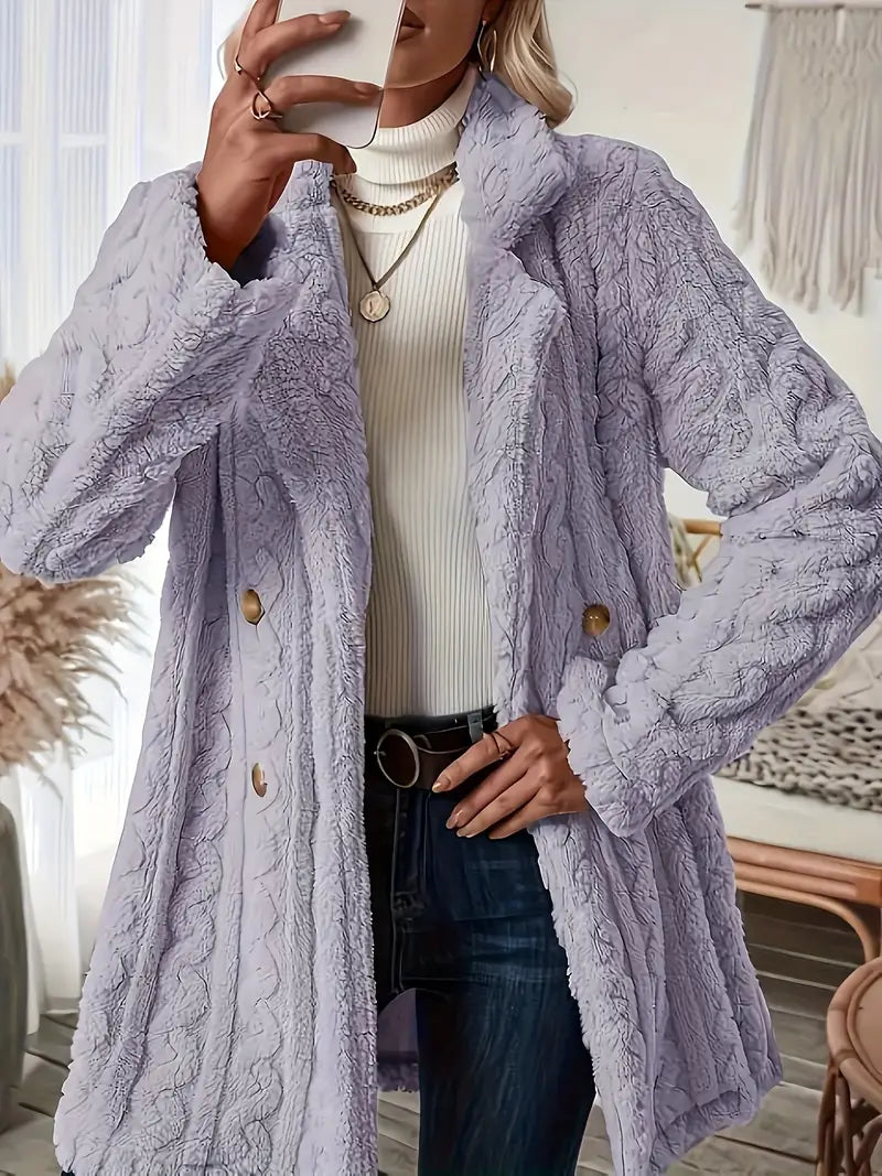 | Soft thermal coat with long sleeves