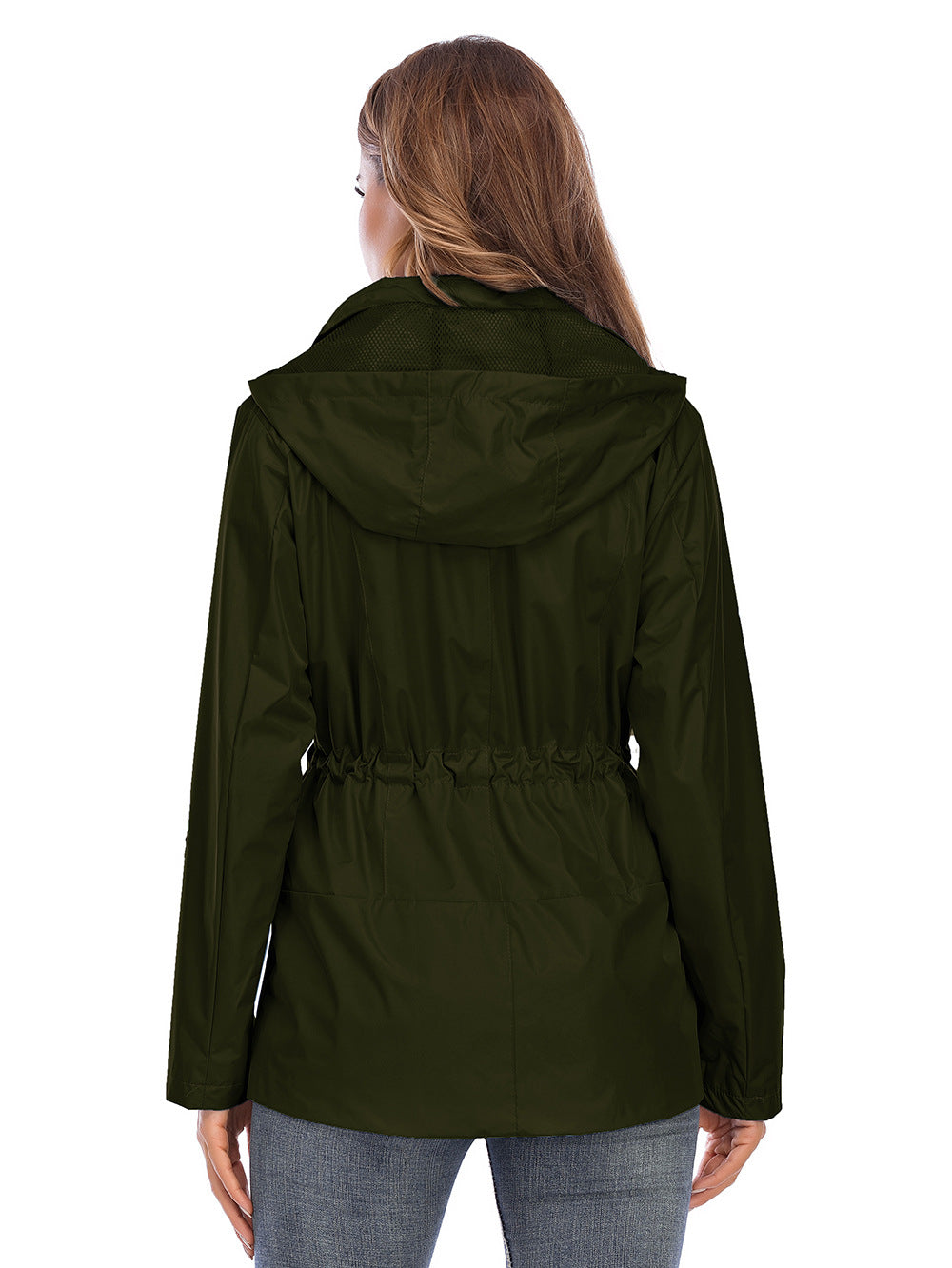 Mesh Breathable Rain Coat Hoodie
