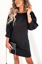 Cute Collab Bowknot Decor V-Back Cocktail Party Dress