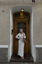 Diamond Crochet Knit Maxi Dress