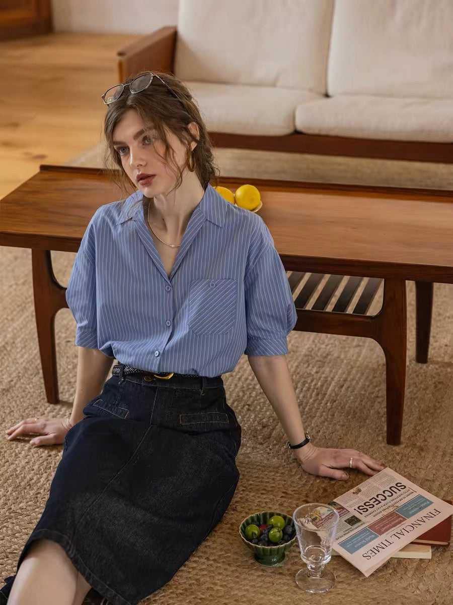 Striped Work Shirt