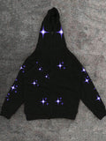 Star Print Oversized Hoodie