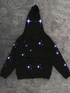 Star Print Oversized Hoodie