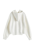 Letter Embroidery Drawstring Oversized Hoodie