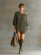 Elowen | Knit Batwing Mini Dress
