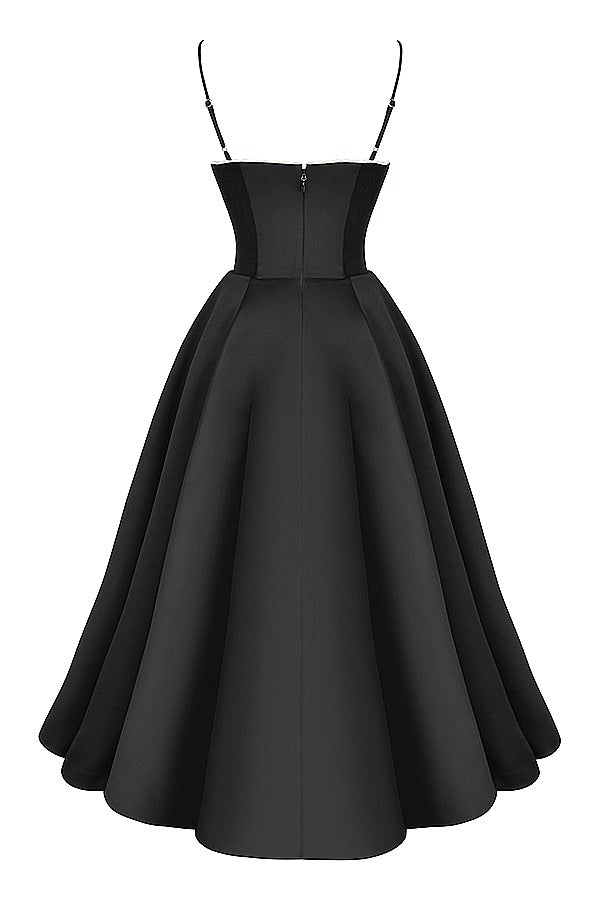 | Strapless V-neck Sleeveless Maxi Dress