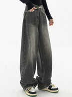 Dark Wash Vintage Baggy Boyfriend Jeans