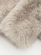 Faux Fur Coats Cozy Winter Women Chic Eco-friendly Fur Jacket In Burgundy