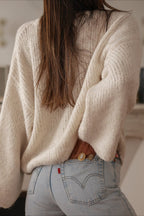 Elegant Solid Single Breasted Knit Cardigan