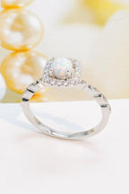 Blue Zone Planet | 925 Sterling Silver Inlaid Opal Ring