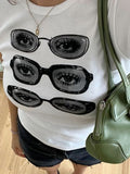Glasses Print Short Sleeve Tee