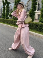 Pure Cotton Lantern Pants Color Loose-fit Comfort Pants