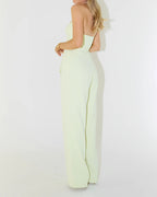 Fashion Neck Vest & Pants Two-piece Set