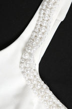 Elegant Pearl Strap Party Dress