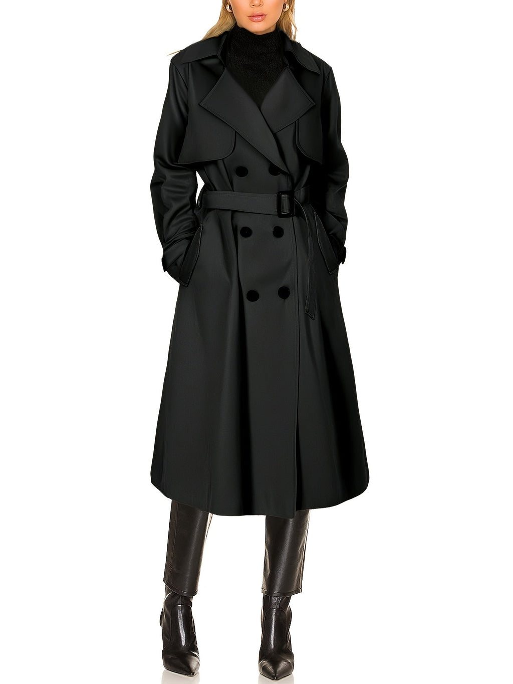 | Women’s Longline Office Trench Coat