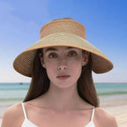 The Soleil — Foldable Straw Visor Hat