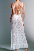 Sexy Halter Cowl Back Slip Dress