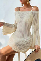 Solid Knit Bikini Cover Up
