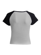 Retro Abstract Print Short Sleeve Tee