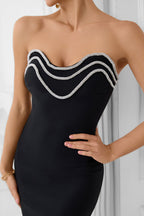 Crystal Trim Gown Formal Dress