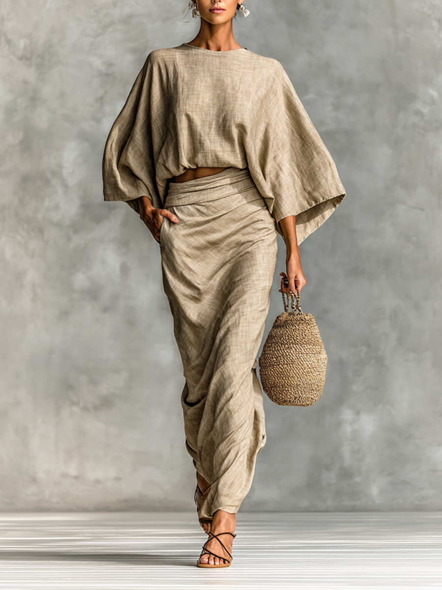 | Linen Bat Sleeve Set