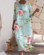 Ariadna Timeless Floral Dress Elevated Occasion Wear