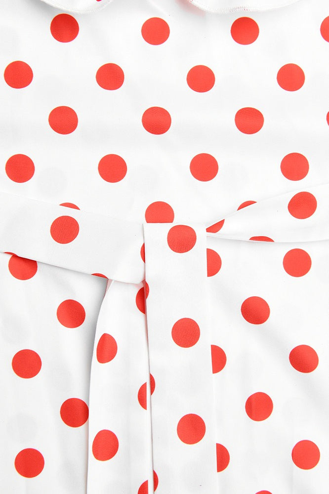 Polka Dot Ruffle Neck Cap Sleeve Bodycon Maxi Summer Dress