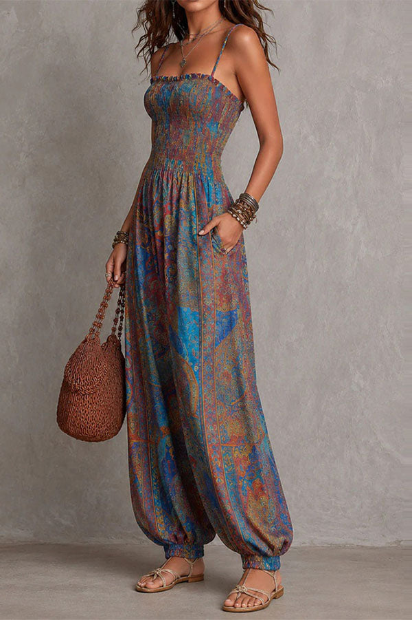 Maya Boho Chic Patchwork Jumpsuit