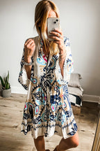 | Mini Dress, Tribal Print