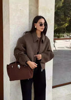 Timeless Woolen Lapel Jacket â_?Fall & Winter Essential