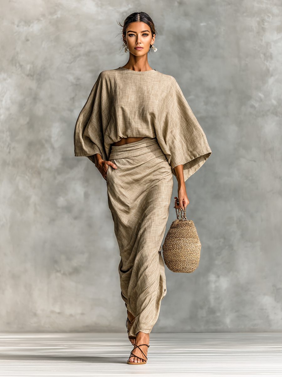| Linen Bat Sleeve Set