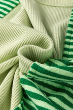 Striped Textured Half Sleeve T-Shirt