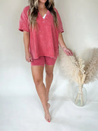 Women's Casual Washed Set