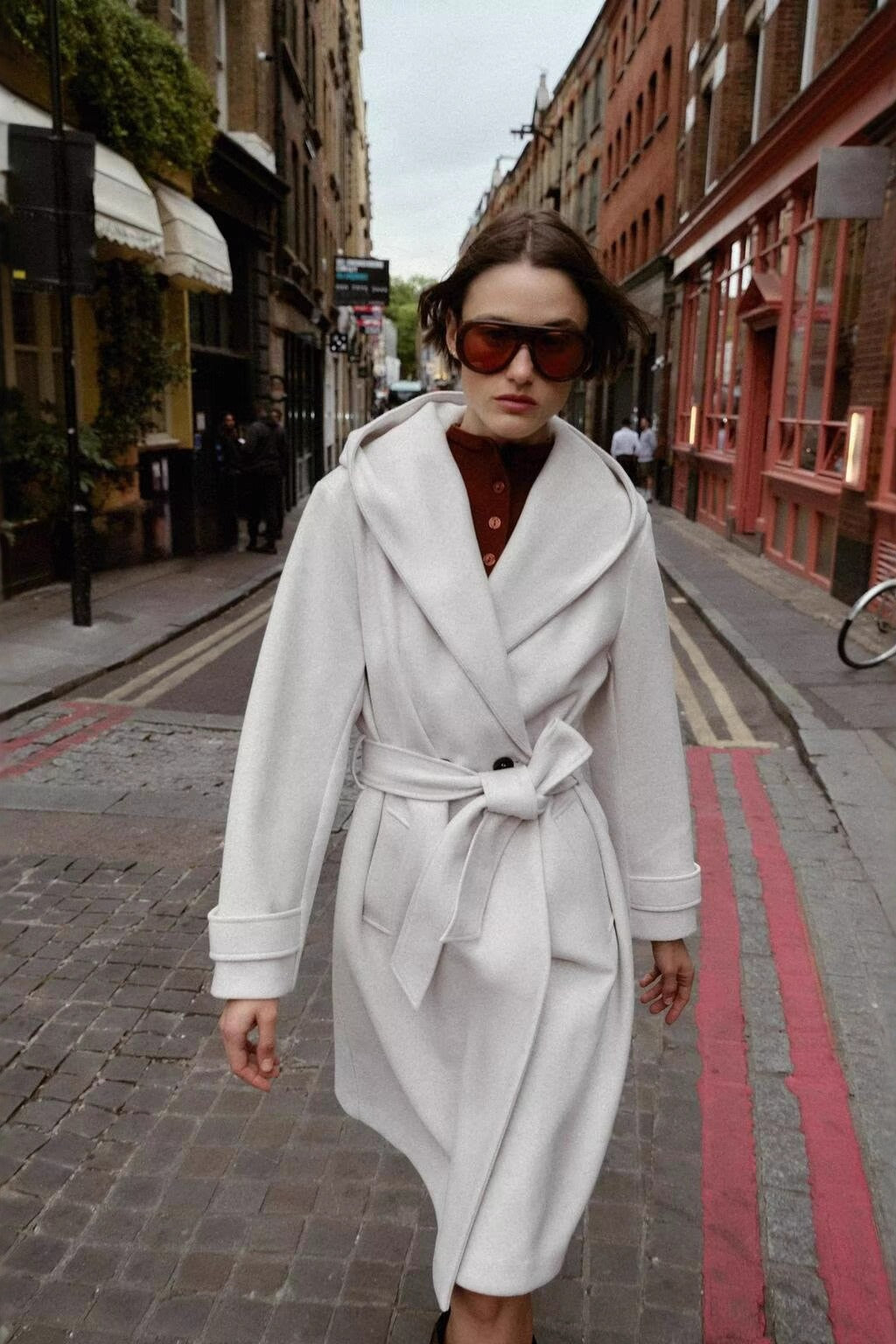 Soft Hooded Loose Fit Casual Overcoat