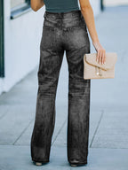 Straight Jeans For Woman High Rise Ripped Spring Bottoms 2026