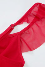Mesh Panel Bodycon Slip Dress