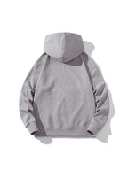 Men’s Solid Color Pure Cotton Drop Shoulder Oversized Hoodie