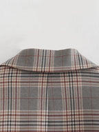 Plaid Short Blazer