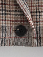 Plaid Short Blazer