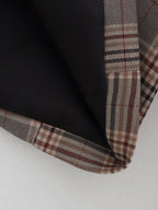 Plaid Short Blazer