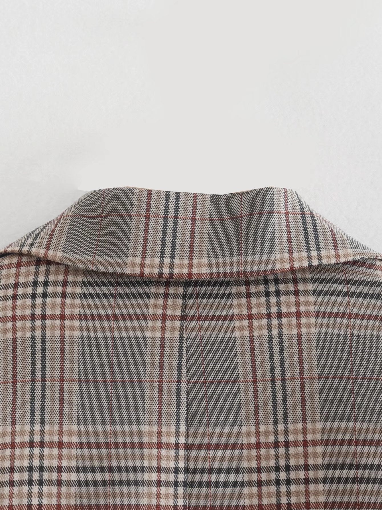 Plaid Short Blazer