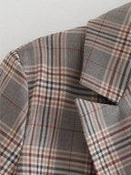 Plaid Short Blazer