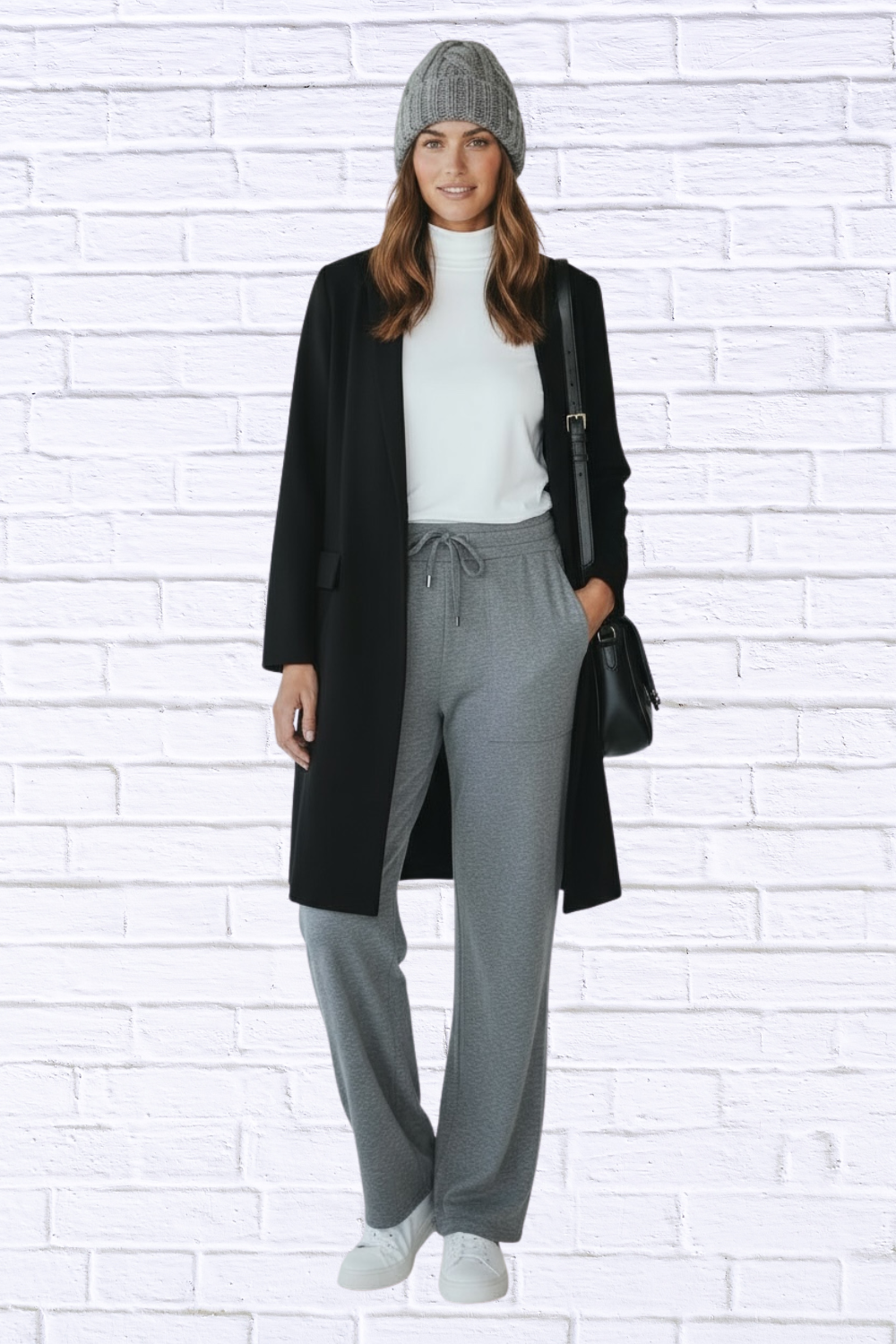 Soft Knit Drawstring Lounge Pants with Pockets _ Women__ Relaxed Fit Comfort Wear