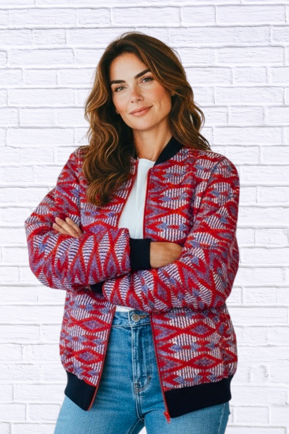 Maddy Traditional Bomber Printed Ethnic Jacket - Bold Prints | Diva USA