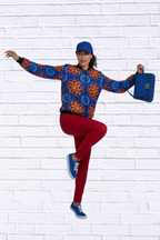 Maddy Traditional Bomber Printed Ethnic Jacket - Bold Prints | Diva USA