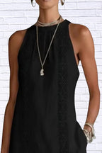 Sleeveless Side Slit Midi Dress | Elegant Women__ Style